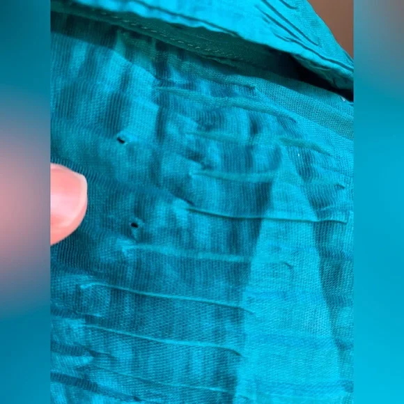 Chico’s turquoise lightweight jacket size 0 in Chico’s (small) - Picture 6 of 9